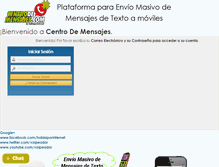 Tablet Screenshot of centrodemensajes.com